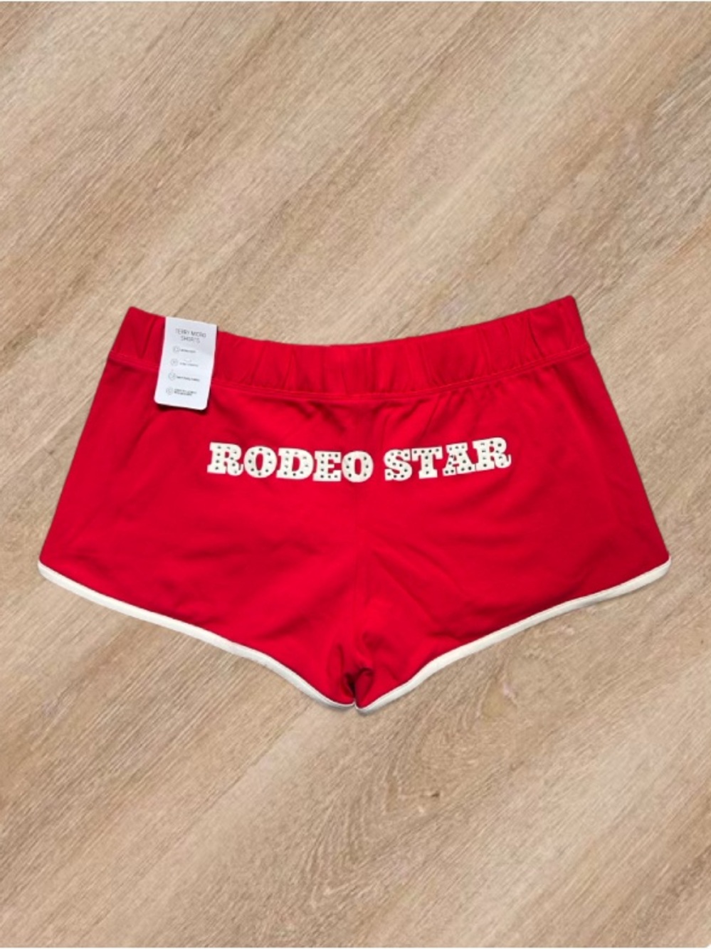 🆕🤠 PINK Rodeo Star Micro Shorts Victoria Secret Medium NWT🌟
